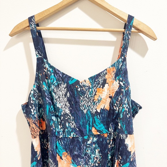 EUC blue floral maternity sundress from Old Navy large - Picture 6 of 8